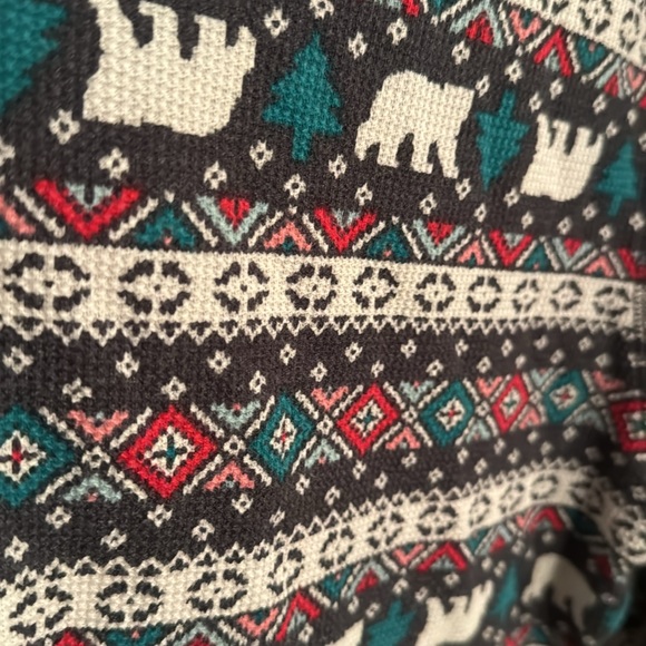 Winter print thermal long sleeved shirt - Picture 3 of 3